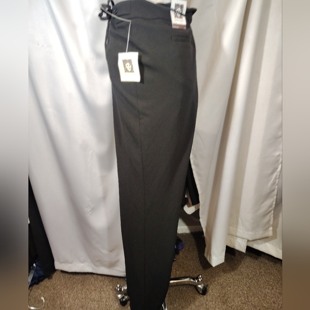 Anne Klein TAG Pants, Women Black Straight Leg, Zipper, Pockets,  Flat Front,14 - Picture 5 of 14